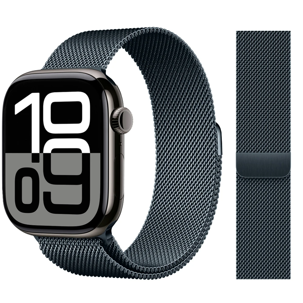 Apple Watch Edelstahlband "Milanaise"