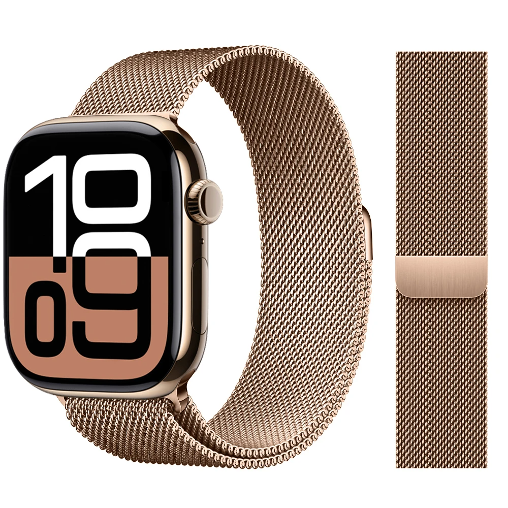 Apple Watch Edelstahlband "Milanaise"