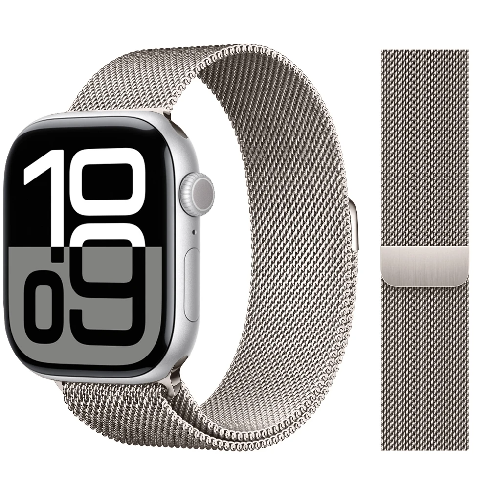 Apple Watch Edelstahlband "Milanaise"