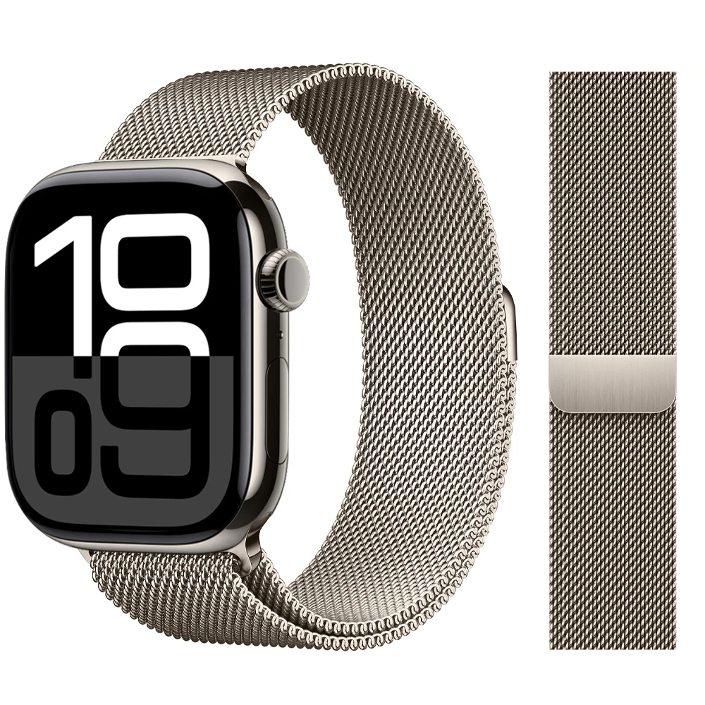 Apple Watch Edelstahlband "Milanaise"